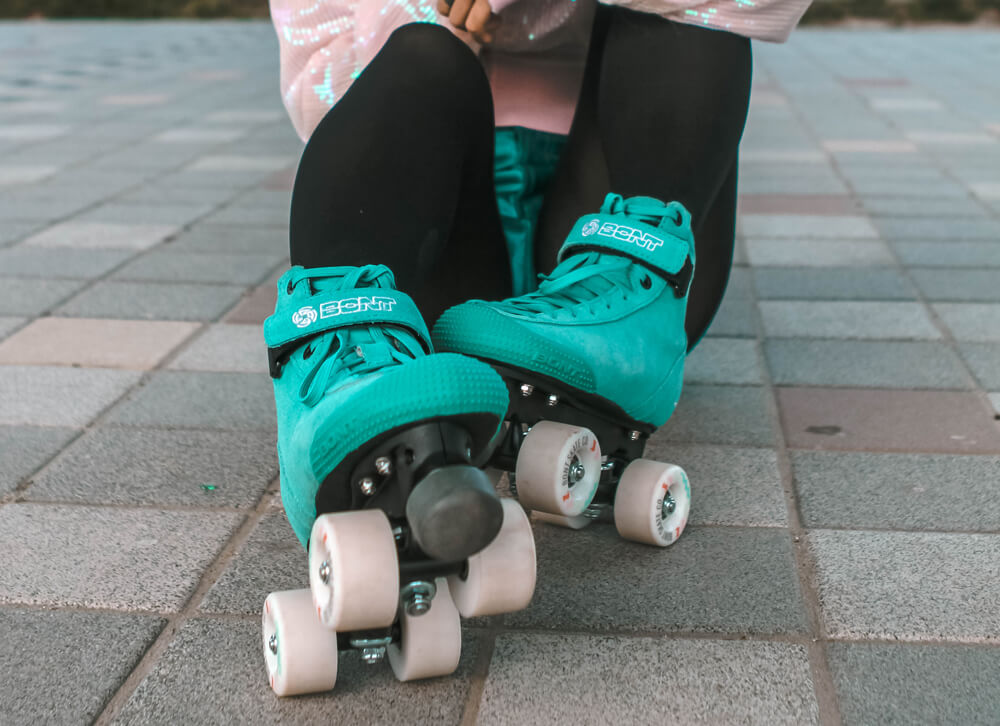 bont roller skates parkstar suede quad skate 