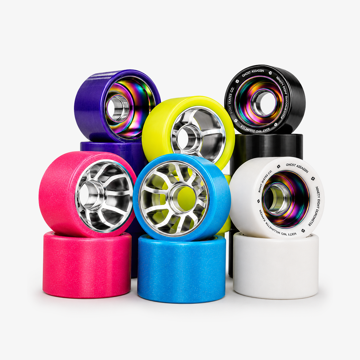 Bont Roller Skate Wheels designed for Indoor Roller Derby, Outdoor Roller Derby and Roller Speed Skating