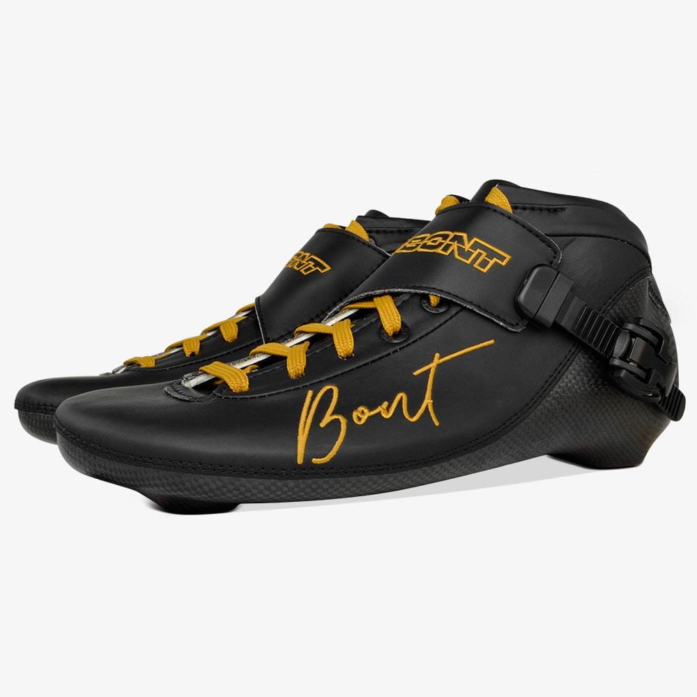 black-gold BNT Inline Speed Skate Boots