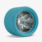 Bont-Nio-3 roller skate wheels 63x44mm in teal and silver, 96A hardness