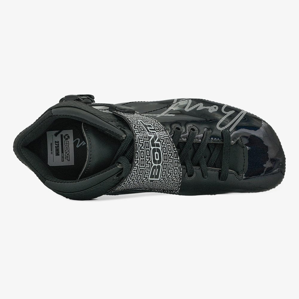 black-Top-down view of the Eclipse boot showing fit and lacing