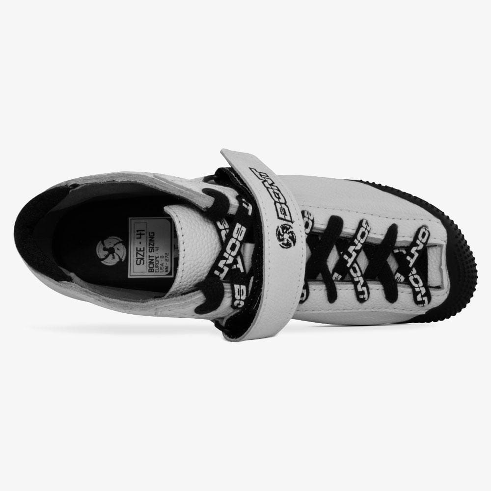 leather-white roller derby skate