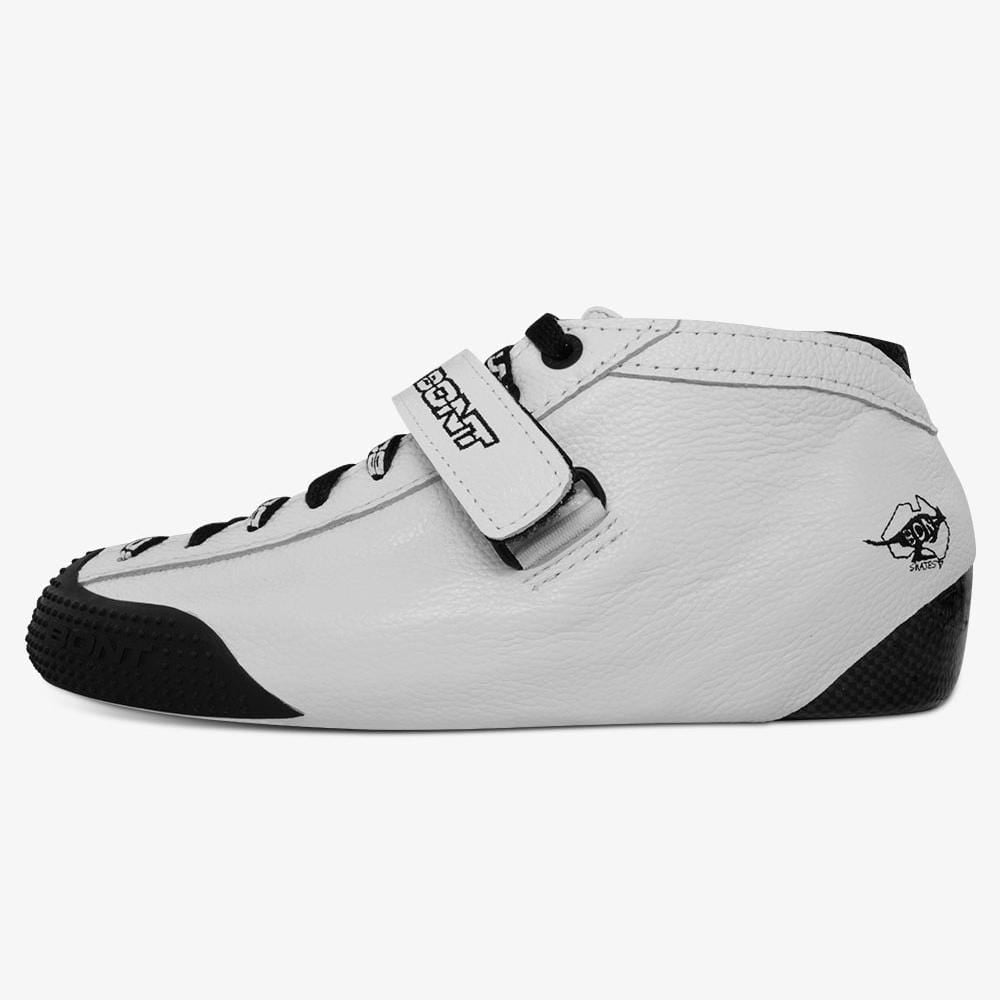 leather-white roller derby skate