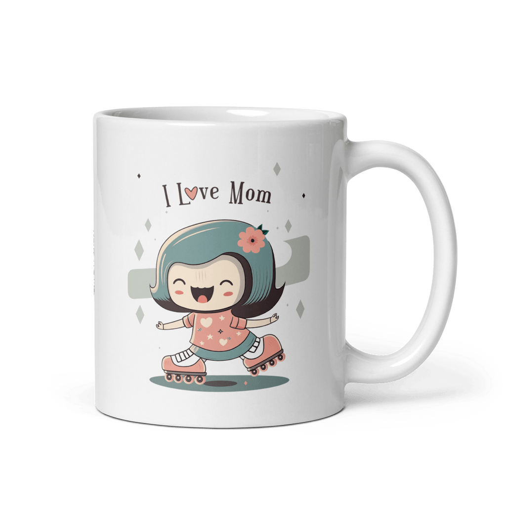 I Love Mom Inline Skate Mug