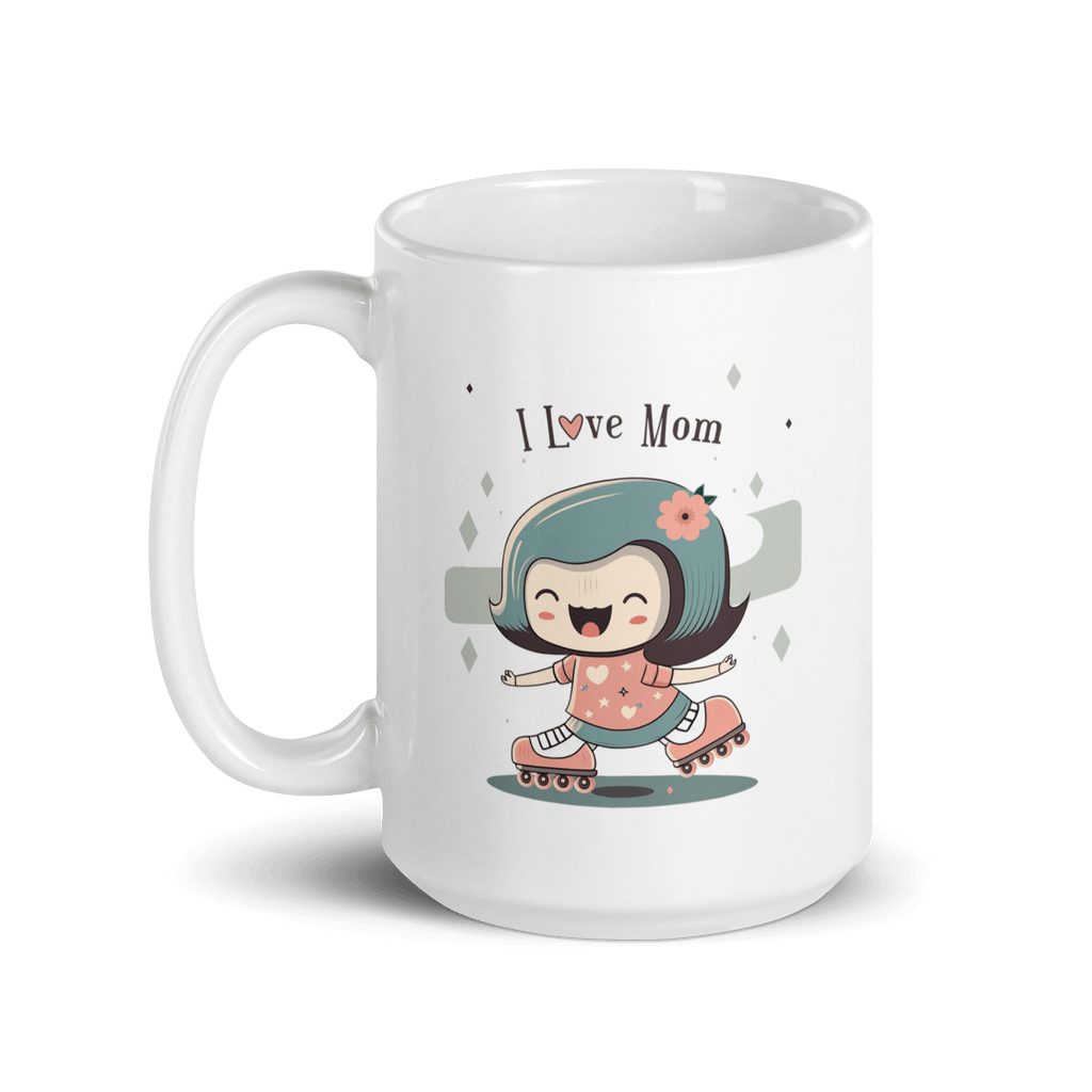 I Love Mom Inline Skate Mug