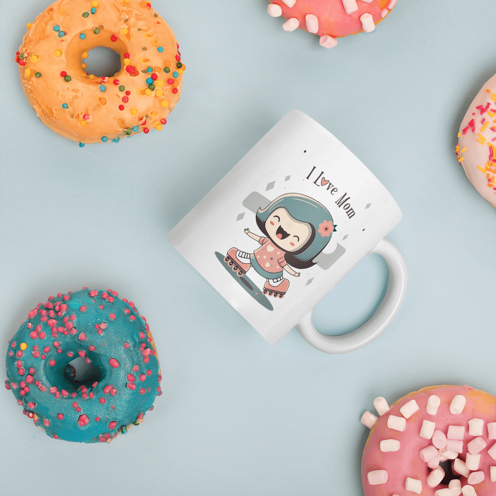 I Love Mom Inline Skate Mug
