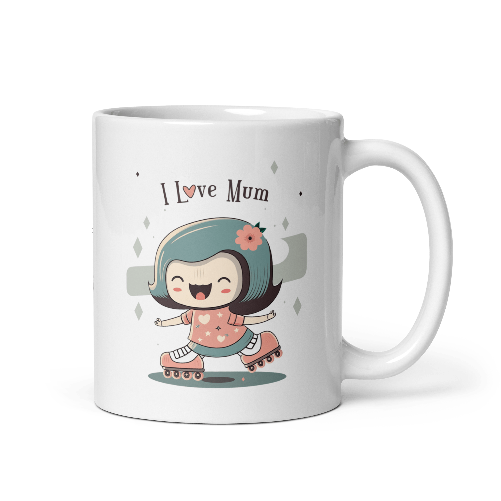I Love Mum Inline Skate Mug
