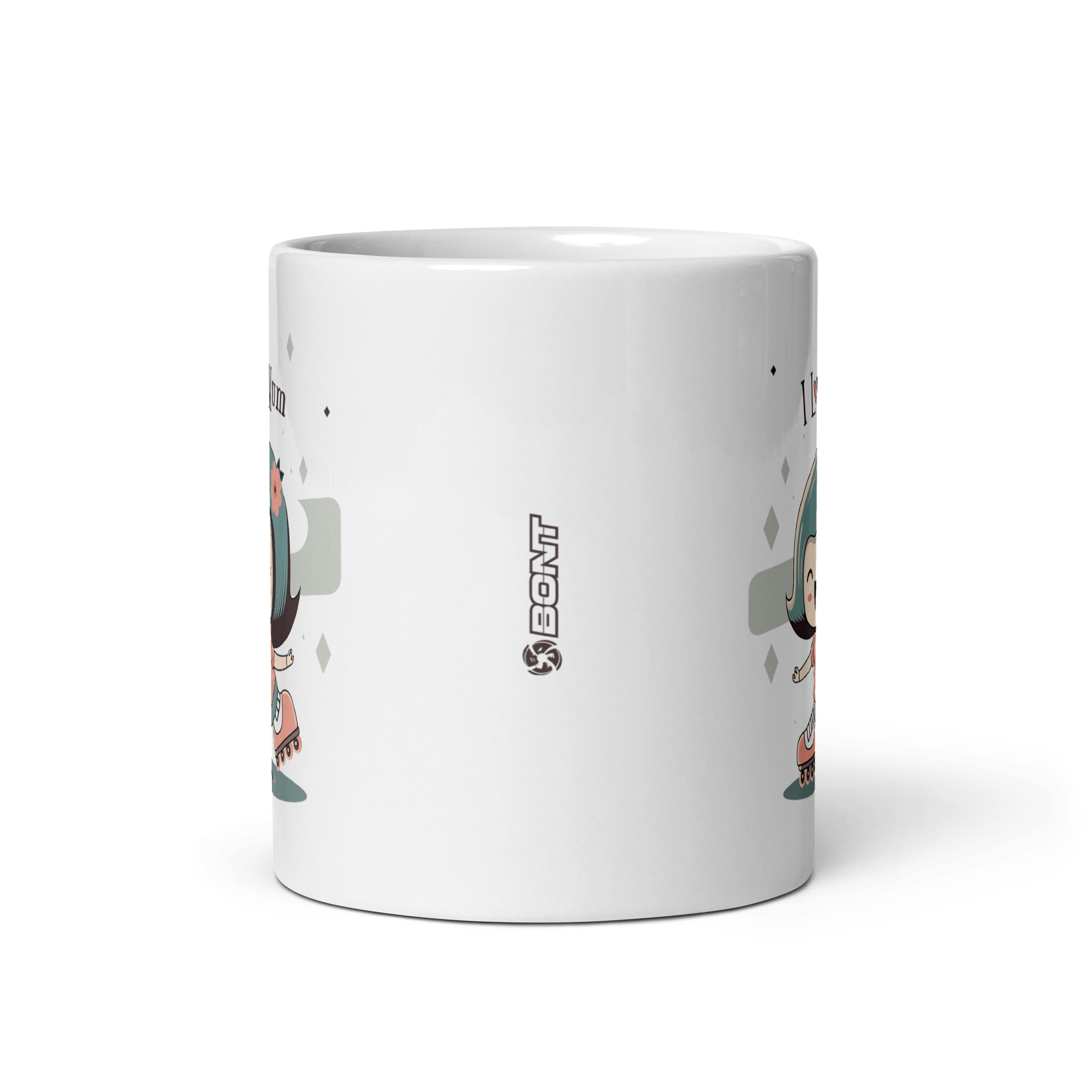I Love Mum Inline Skate Mug