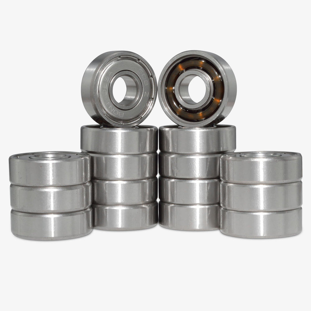 Bont-Black-Series-608-roller skate bearings engineered for top speed, smooth roll, and long lasting performance in high-level skating