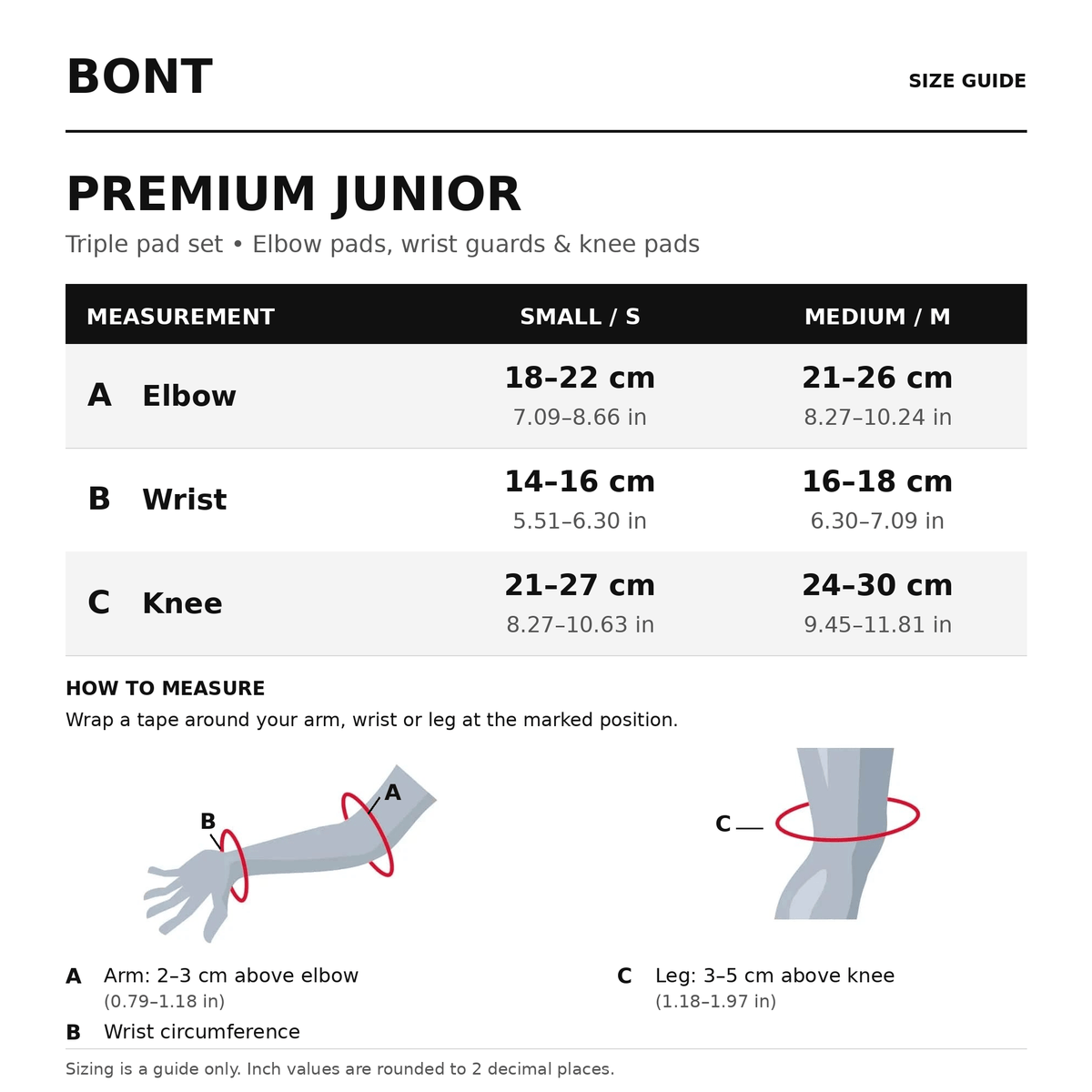 青少年三件套護具 – Bont 全套青少年輪滑防護
