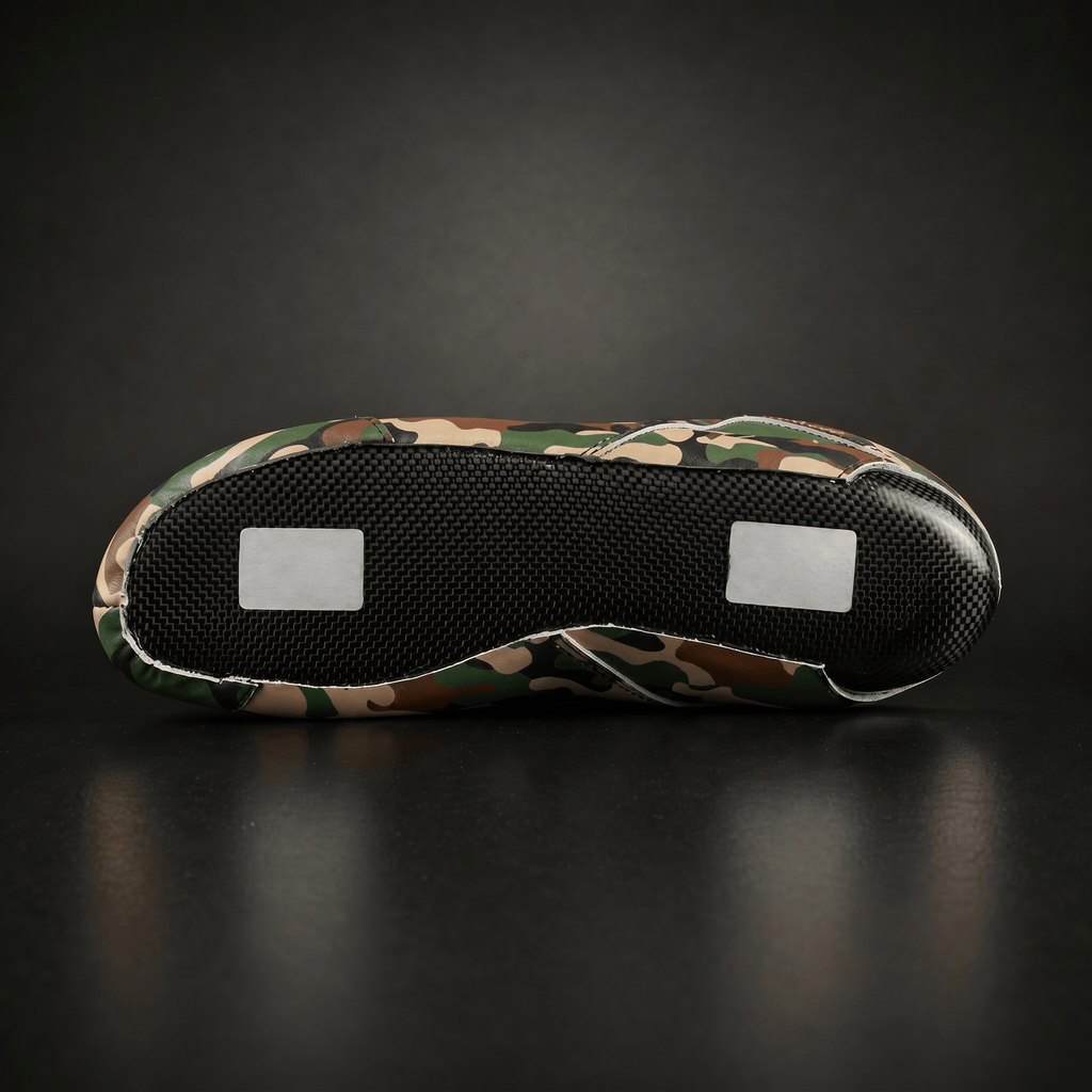 Skater wearing Envy Camo Roller Skates in motion