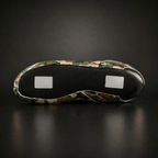 Skater wearing Envy Camo Roller Skates in motion