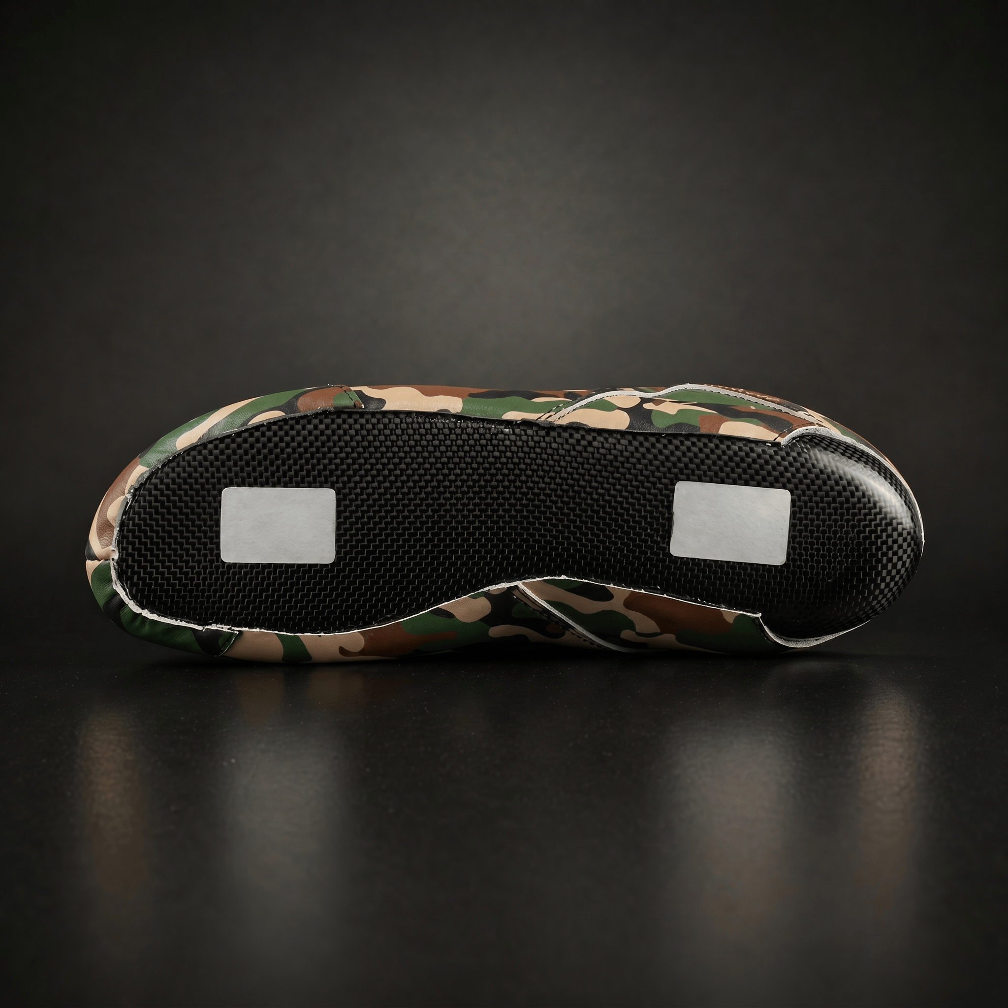 Skater wearing Envy Camo Roller Skates in motion