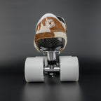 Skater wearing Envy Cow Skin Roller Skates in motion