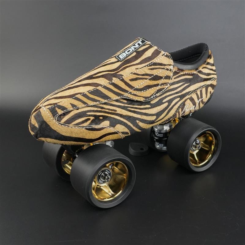 Close-up of Genuine Leather with Fur & Zebra Print Style and carbon base