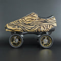 Side view of Envy Zebra Print Roller Skate showing Zebra pattern