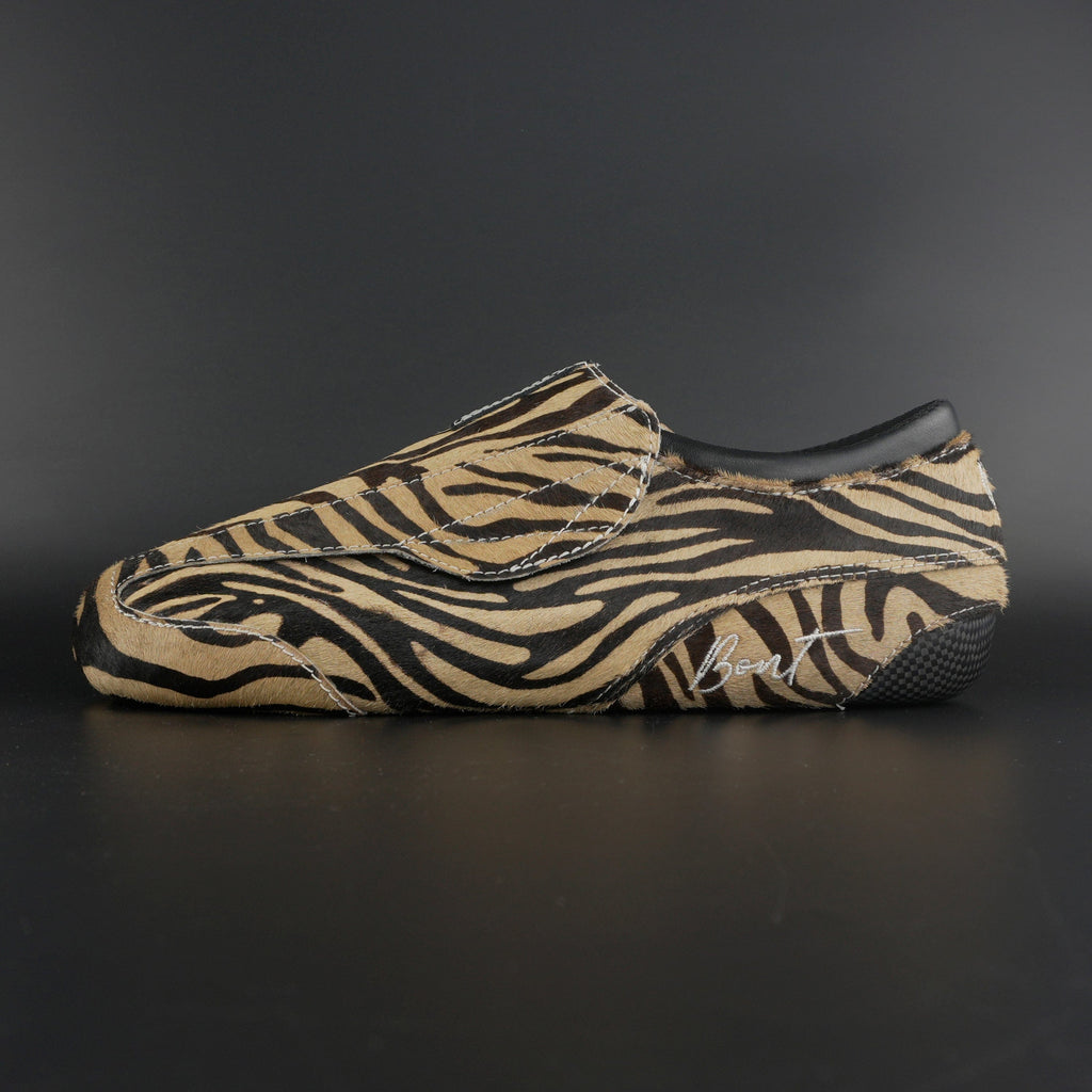 Side view of Envy Zebra Print Roller Skate showing Zebra pattern