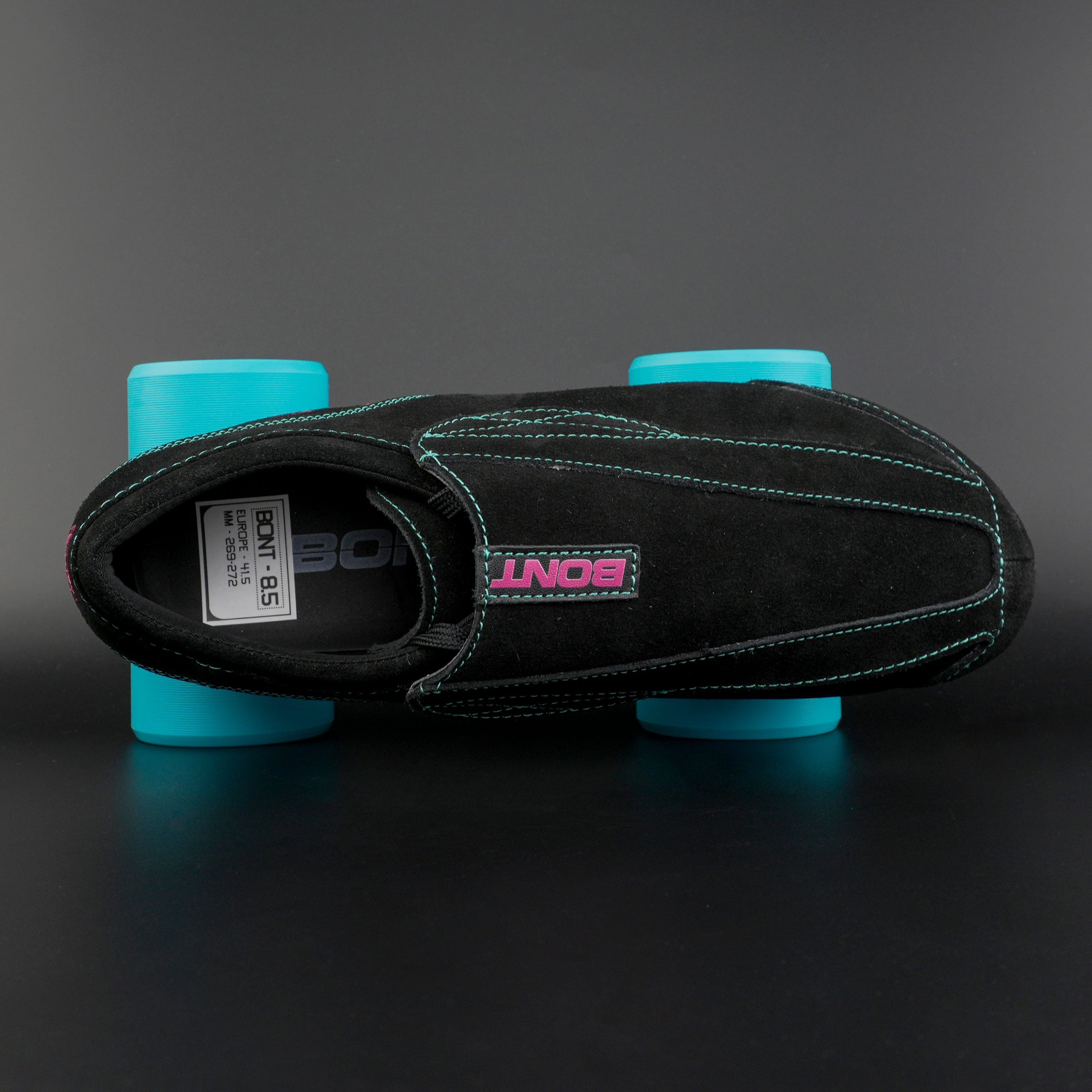 Top-down view showing integrated lace cover and U-shape fit