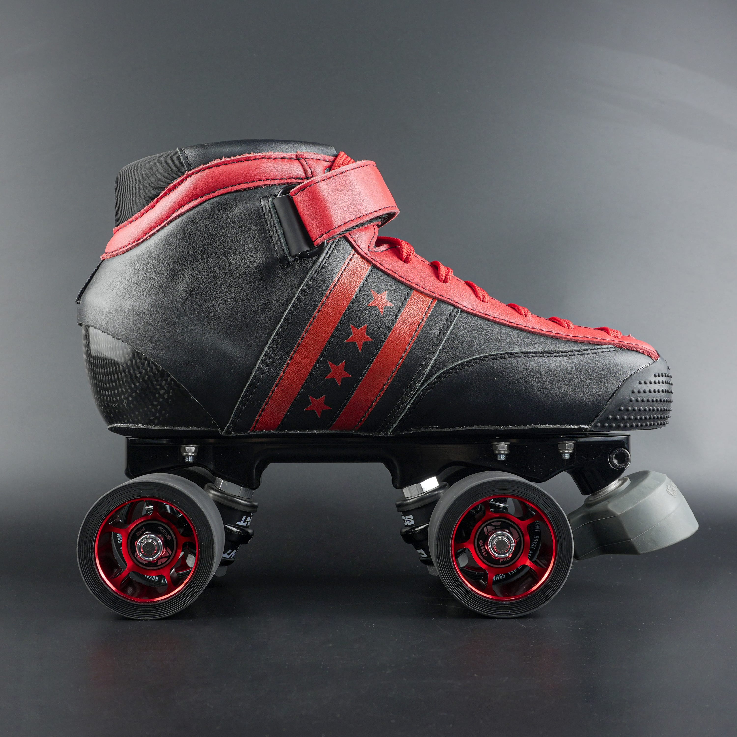 Limited Edition Quadstar Carbon Red and Black Skates