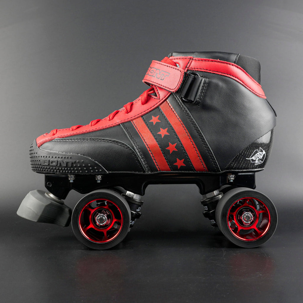 Limited Edition Quadstar Carbon Red and Black Skates