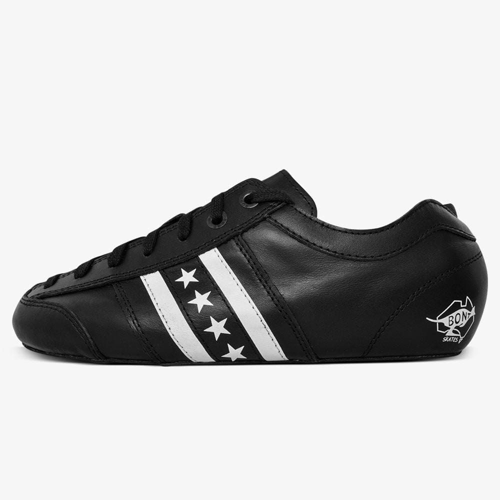 black-leather Speed Roller Skate