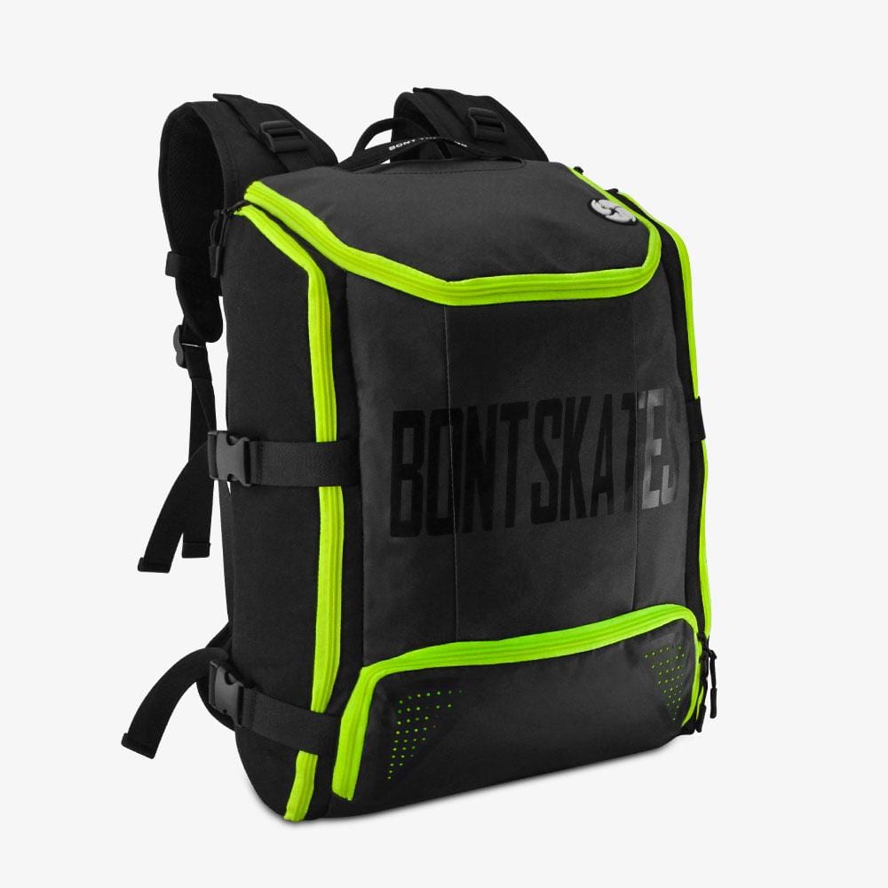 black-fluoro-yellow inline skate bag