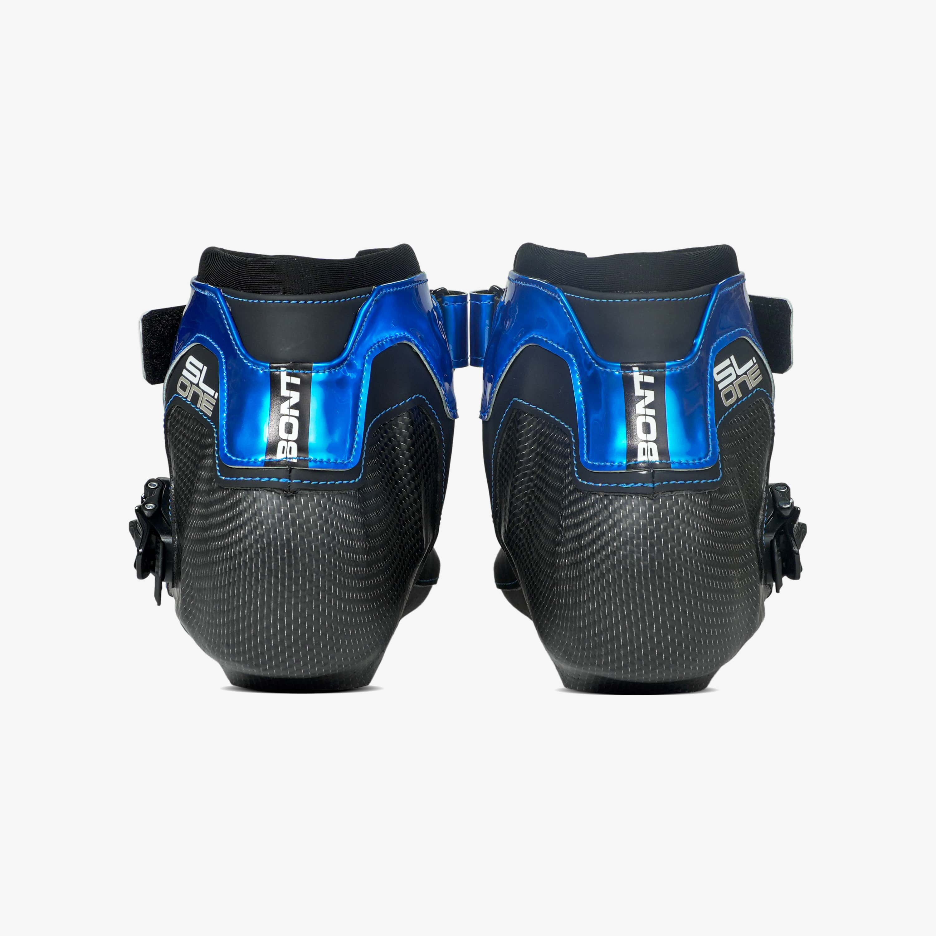 Detail view of the secure heel cup and thin performance padding