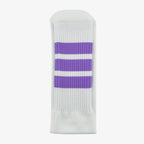 dare-you-purple Bont skater socks tube white striped fashion